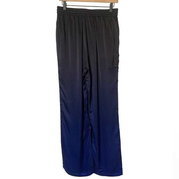 NWT Badgley Mischka 100% Mulberry Silk Blue Ombre Sleep/Lounge Set. Size Medium - Picture 5 of 10